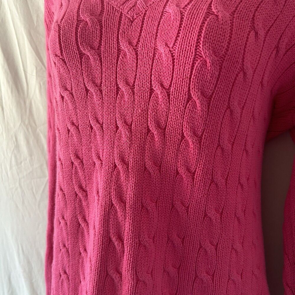 Ralph Lauren Sport 100% Cotton Cable Knit Sweater - Picture 4 of 13